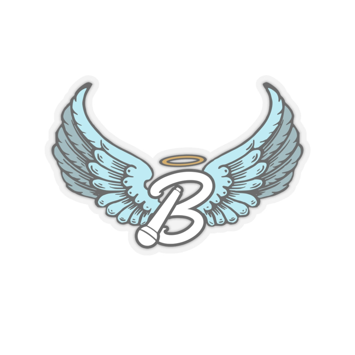 B Logo Stickers