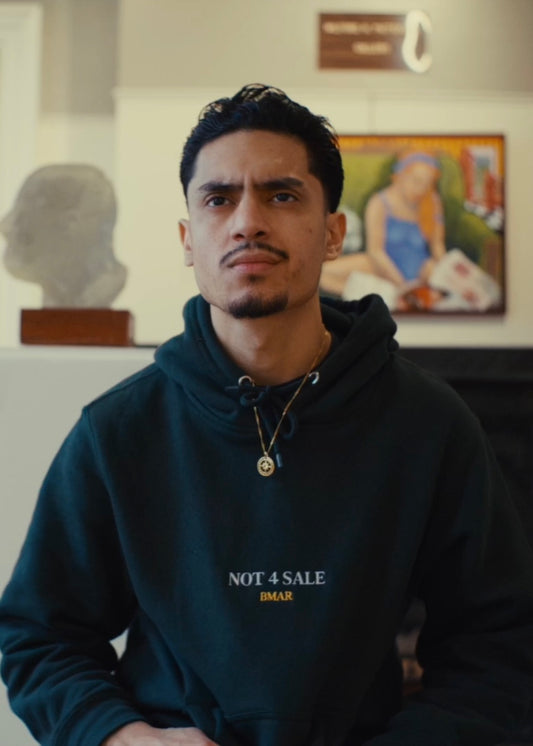 "Not 4 Sale" Embroidered Fleece Hoodie